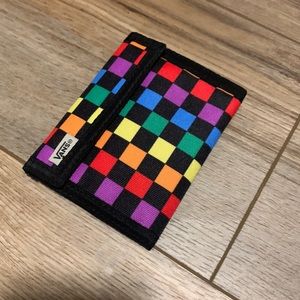 Vans Checkerboard Bifold Active Wallet Rainbow